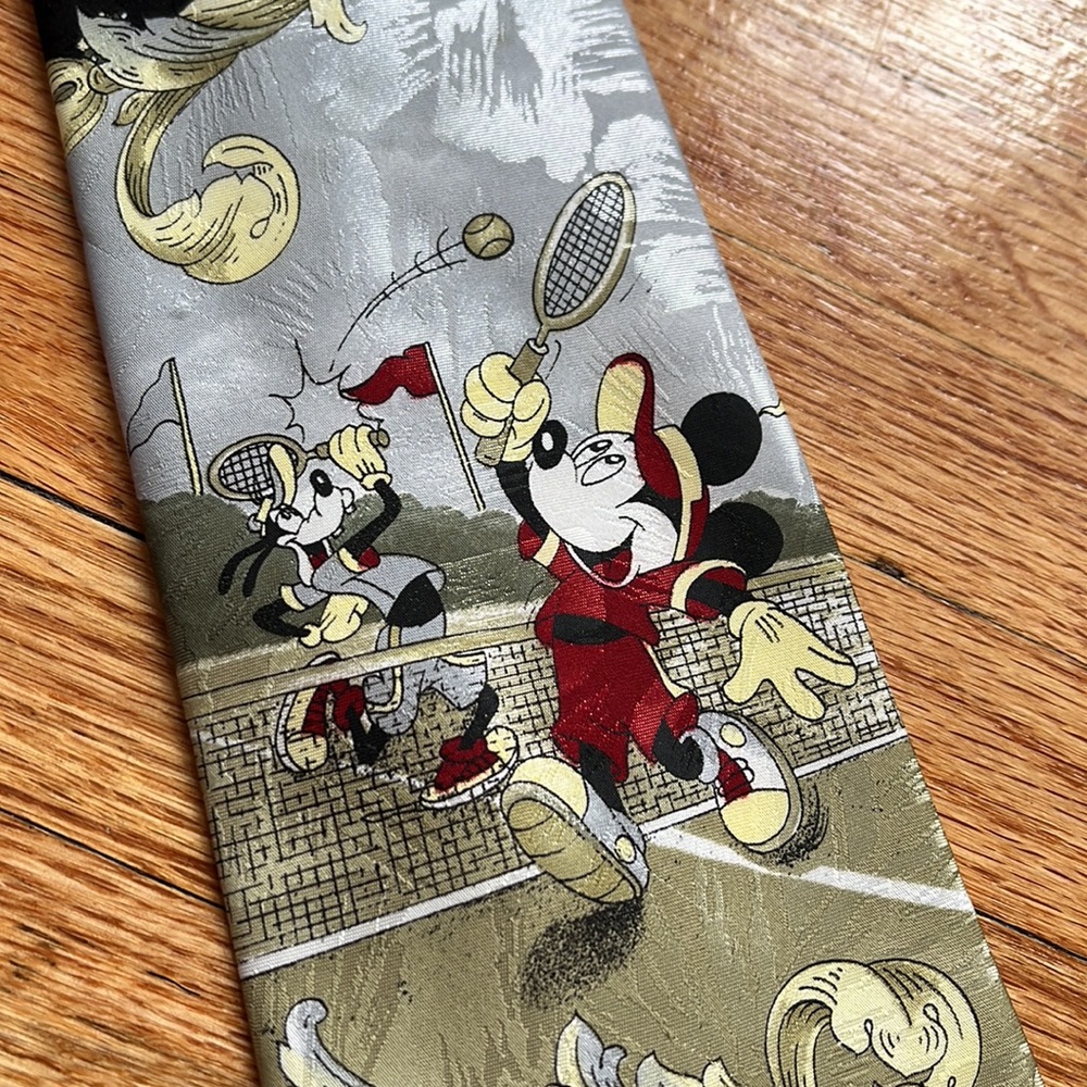 Vintage Mickey Mouse Neck Tie / Disney / Tennis - Picture 5 of 7